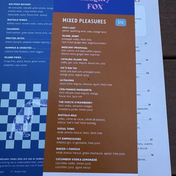 The Naughty Fox - Menu - New American Near Me - Avalon, California The Naughty Fox - Menu - New American Near Me - Avalon, California