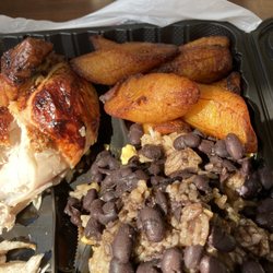 Sardi's Pollo A La Brasa - Chaufa and Black Beans and Plantains