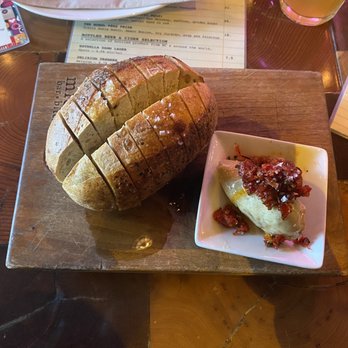 micro bar * bites - Parmesan Loaf with Sundried Tomato butter - Tapas/Small Plates Near Me - Kelowna, British Columbia