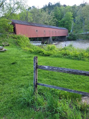 Historic West Cornwall Covered Bridge by null