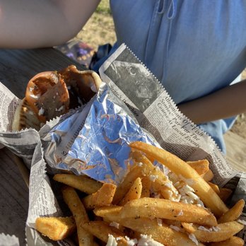 Dizzy Lamb Gyros - Gyro with fries - Food Trucks Near Me