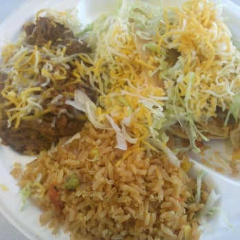 Abiertos - Two beef tacos combination plate. - Mexican Near Me - Salem, Oregon Abiertos - Two beef tacos combination plate. - Mexican Near Me - Salem, Oregon