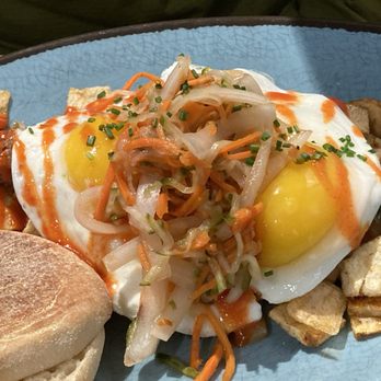Dime Store - Duck bob hash - watch out for the Siracha drizzle! - Breakfast & Brunch Near Me - Detroit, Michigan Dime Store - Duck bob hash - watch out for the Siracha drizzle! - Breakfast & Brunch Near Me - Detroit, Michigan