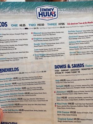 Menu photo 1 Jimmy Hulas St. Augustine, FL