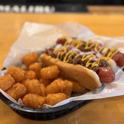 Joe's Pizza - Chili dogs and tots