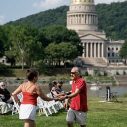 Mary Louise King - Dancing at Symphony Sunday. Perry Bennett photo