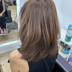 Brasilian Blowout Bar - My hair after Brasilian blowout