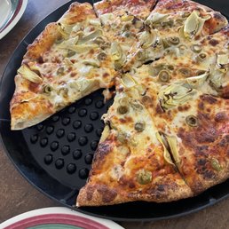 12 inch artichoke and olive pizza 12 inch artichoke and olive pizza