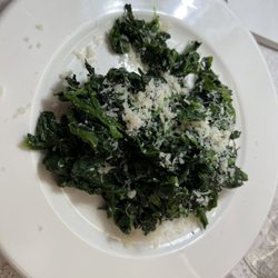 Ristorante Il Cacciatore - Spinach with Garlic and Parmesan - Fexh and tasty!