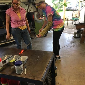 Hot Blown Glass - Adding color - Art Classes Near Me - Clayton, Indiana Hot Blown Glass - Adding color - Art Classes Near Me - Clayton, Indiana