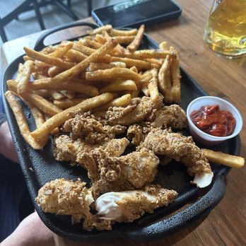 Cabin Boys Brewpub - Chicken tendies platter - Brewpubs Near Me - Tulsa, Oklahoma Cabin Boys Brewpub - Chicken tendies platter - Brewpubs Near Me - Tulsa, Oklahoma