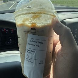 One not good caramel Frappuccino