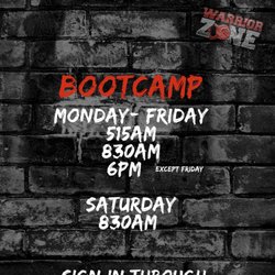 Warrior Zone - Staff and Bootcamp hours