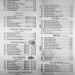 China Wok - Menu as of December 2023