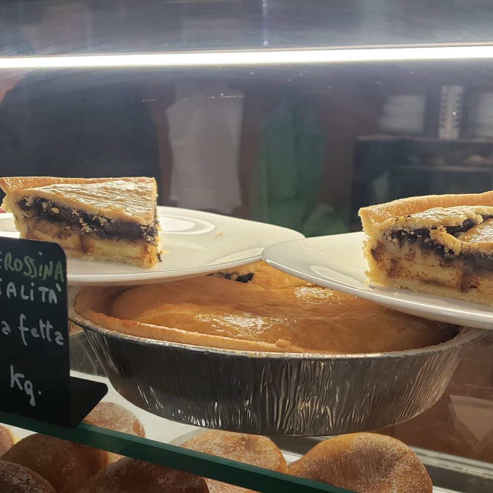 Monterossina cake - specialty of this particular bakery Monterossina cake - specialty of this particular bakery