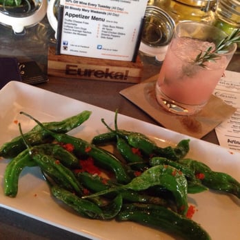 Eureka! - "Hoppy" hour. Shishito peppers for a snack. - American Near Me - Concord, California Eureka! - "Hoppy" hour. Shishito peppers for a snack. - American Near Me - Concord, California