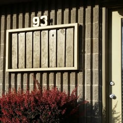 Utah Electrology - Exterior. The logo for Utah Electrology is on the window but the logo for Shaded Glass is on the door, which they share.
