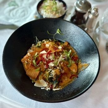The Ivy On The Square Edinburgh - Monkfish and Prawn Keralan Curry, Sweet potato, red fish, chilli, spinach, and aromatic rice - Bars Near Me - Edinburgh, EDH The Ivy On The Square Edinburgh - Monkfish and Prawn Keralan Curry, Sweet potato, red fish, chilli, spinach, and aromatic rice - Bars Near Me - Edinburgh, EDH