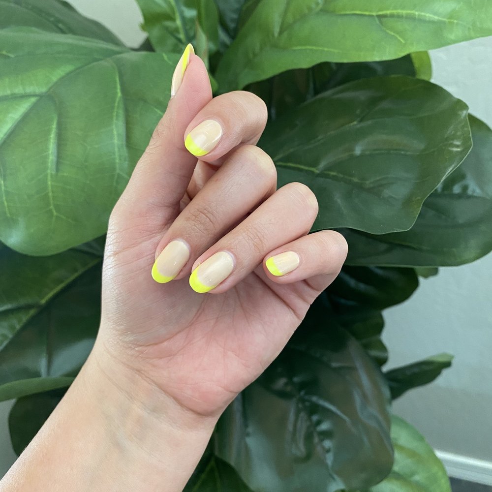 The Nail Logic - Almond shaped French manicure - Nail Salons Near Me - Gilbert, Arizona The Nail Logic - Almond shaped French manicure - Nail Salons Near Me - Gilbert, Arizona