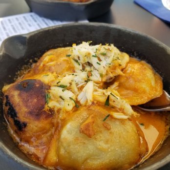 The Bayou - Peirogie with crab in lobster butter. - New American Near Me - Bethlehem, Pennsylvania The Bayou - Peirogie with crab in lobster butter. - New American Near Me - Bethlehem, Pennsylvania