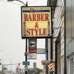 Rex's Barber & Style - Outside sign.