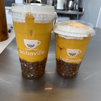 Bobaville - Mango King with extra boba - Bubble Tea Near Me - San Francisco, California