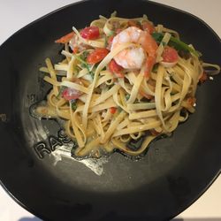 RASHAYS - Lidcombe - A splattering of Chilli Prawn Fettuccine ($23).