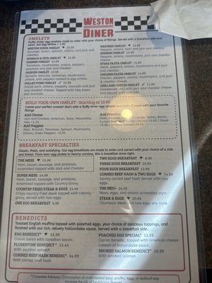 Menu photo 2 Weston Diner Davie, FL
