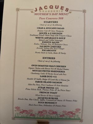 Menu photo 1 Jacques New York, NY