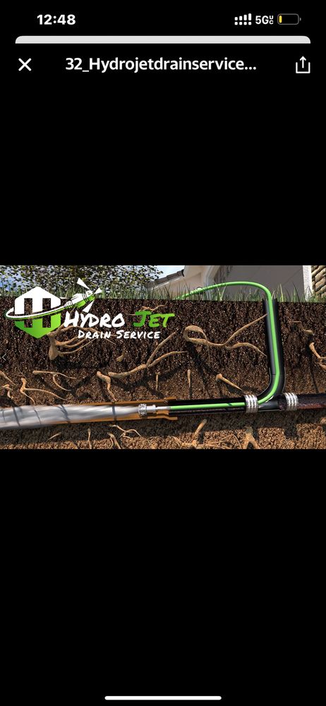 Slide of Hydro Jet Drain Service