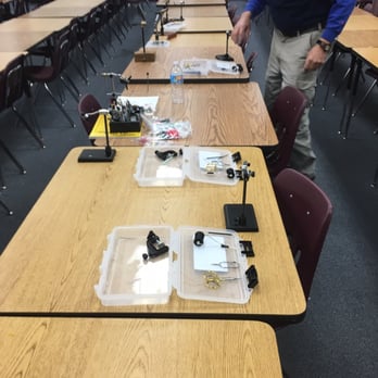 Dallas Flyfishers - Plano High School fly tying class being setup with the Dallas FlyFishers. - Fishing Near Me - Dallas, Texas