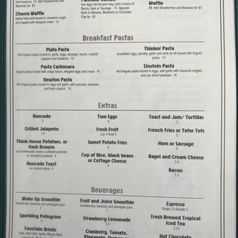 Think Cafe - Menu - New American Near Me - San Pedro, California