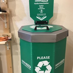 Bring used clothes in to recycle