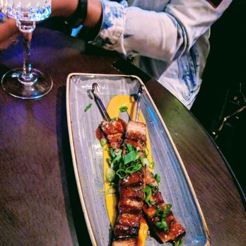 Boleo - Tocino - pork belly, sweet potato lucuma pureé - Cocktail Bars Near Me - Chicago, Illinois