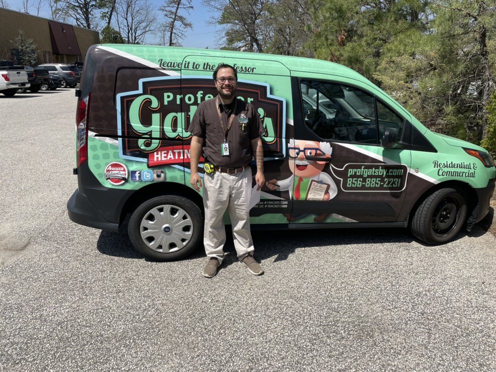 Slide of Professor Gatsby's Heating, Cooling & Plumbing