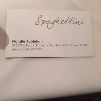 Spaghettini - Food is excellent ambience is on point!!!! not to mention our server Natalie Rubinkan she was very friendly and informative. - Italian Near Me - Seal Beach, California