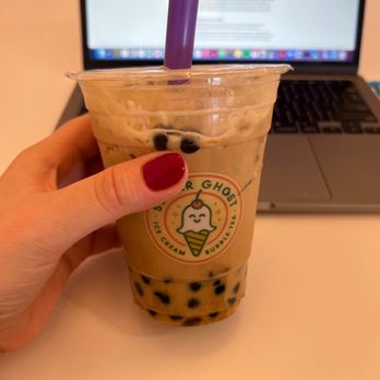 Sugar Ghost Ice Cream and Bubble Tea - Lavender bubble tea - no added sugar needed! - Ice Cream & Frozen Yogurt Near Me - Memphis, Tennessee