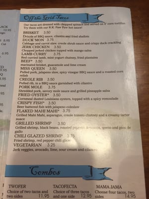 Menu photo 7 Rob’s Rum Kitchen Waveland, MS
