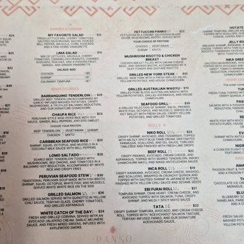 Panko - Menu - Peruvian Near Me - Charlotte, North Carolina