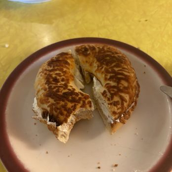 Goodbye Blue Monday Coffeehouse - Asiago bagel with cream cheese - Coffee & Tea Near Me - Northfield, Minnesota Goodbye Blue Monday Coffeehouse - Asiago bagel with cream cheese - Coffee & Tea Near Me - Northfield, Minnesota