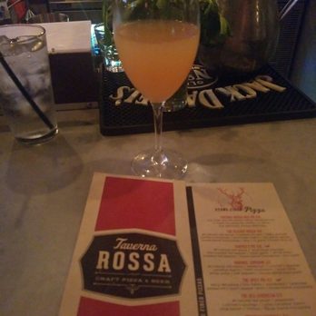 Taverna Rossa - Sparkling wine with fresh juices. $6 and very good (not too sweet!) - Pizza Near Me - Plano, Texas Taverna Rossa - Sparkling wine with fresh juices. $6 and very good (not too sweet!) - Pizza Near Me - Plano, Texas