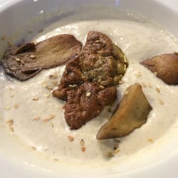 Numero 75 - Cold mushroom cream with froie gras