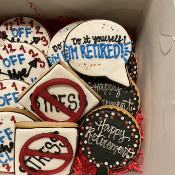 Caked Las Vegas - Retirement party cookies! - Bakeries Near Me - Las Vegas, Nevada