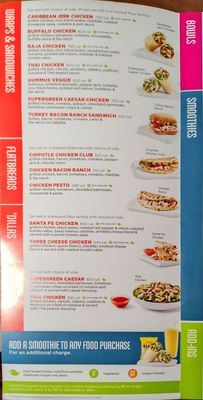 Menu photo 1 Tropical Smoothie Cafe Detroit, MI Menu photo 1 Tropical Smoothie Cafe Detroit, MI
