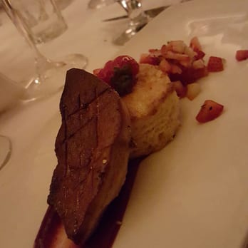 Bouchon - Foie gras over shortbread and strawberry compote - French Near Me - Santa Barbara, California