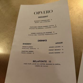 Olivero - Dessert menu August 2026 - Italian Near Me - Wilmington, North Carolina Olivero - Dessert menu August 2026 - Italian Near Me - Wilmington, North Carolina