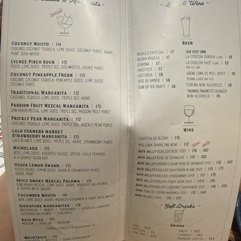 Octopus Baja - Drink Menu - July 2026 (I ordered the Lychee Pisco Sour) - Seafood Near Me - Sacramento, California Octopus Baja - Drink Menu - July 2026 (I ordered the Lychee Pisco Sour) - Seafood Near Me - Sacramento, California
