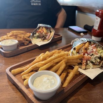 Rodos Greek Taverna - Classic Gyro and fries - Modern European Near Me - Columbus, Ohio