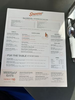 Menu photo 2 Snooze, an A.M. Eatery Gilbert, AZ