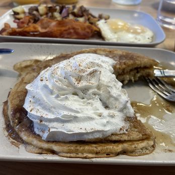 SeD Cocina - Churro pancakes with bacon, eggs and potatoes - Mexican Near Me - Montclair, California SeD Cocina - Churro pancakes with bacon, eggs and potatoes - Mexican Near Me - Montclair, California